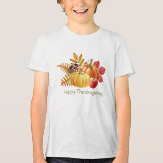 Camiseta de Ação de Graças Abóbora para Meninos