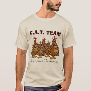 Camiseta de Ação de Graças da Equipe F.A.T.
