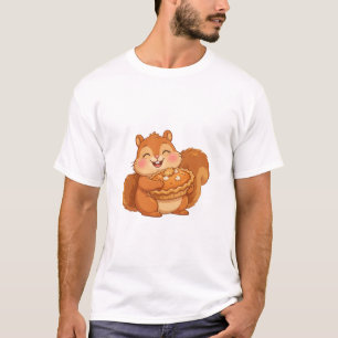 Camiseta de Ação de Graças da Torta de Abóbora Esq