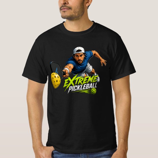 Camiseta de Ação de Mergulho Extremo de Pickleball (Frente)