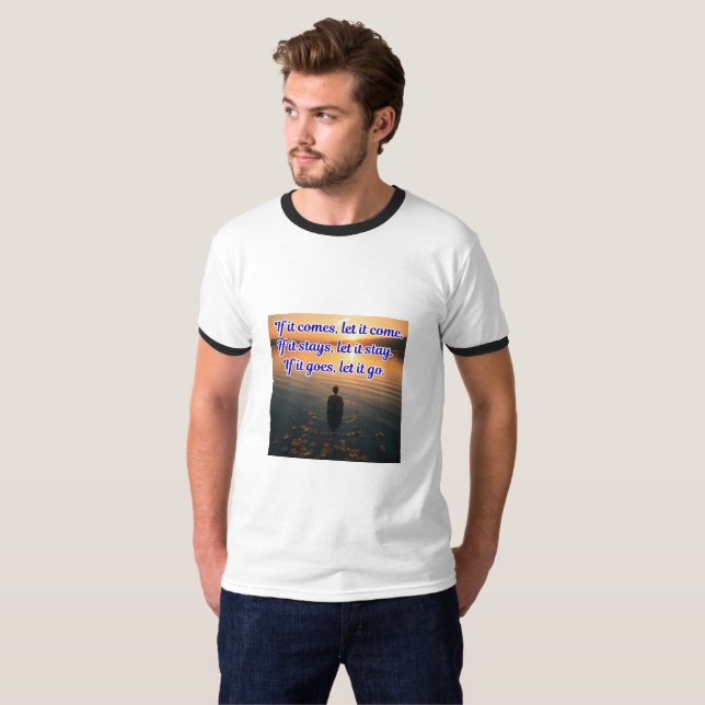 Camiseta de Aceitação do Fluxo da Vida (Frente Completa)