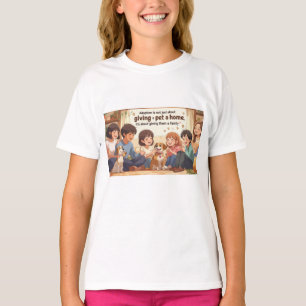Camiseta de Adoção de Camiseta - "Dando a um Pet u