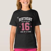 Camiseta de adolescente edição limitada aniversári