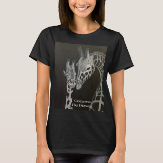 Camiseta de Afirmação de Girafas de Força e Gentil