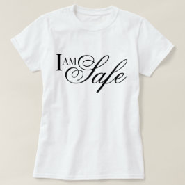Camiseta de afirmação de segurança oração metta