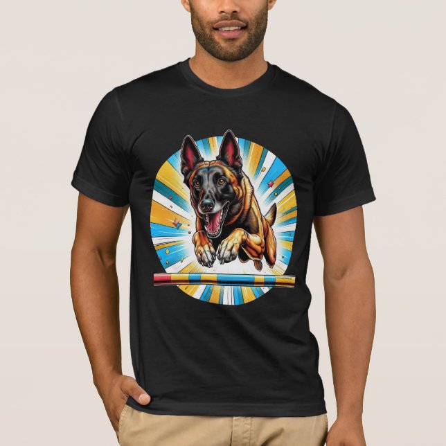 Camiseta de Agilidade Malinois Belga (Frente)