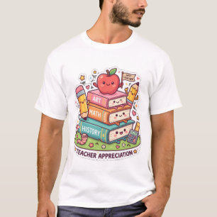 Camiseta de Agradecimento aos Professores Kawaii F