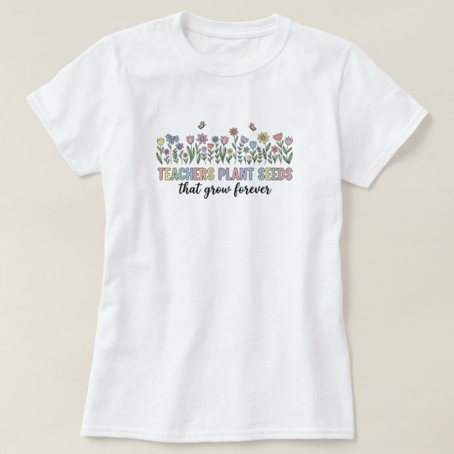 Camiseta de Agradecimento aos Professores | Plante (Frente do Design)