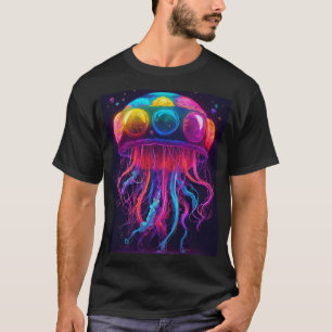 Camiseta de águas-vivas em malha - Celebrador da v