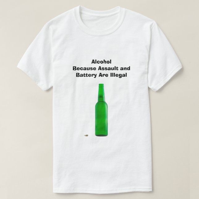 Camiseta de Álcool (Frente do Design)