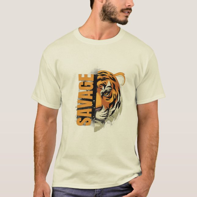 Camiseta de Algodão Clássica Masculina (Frente)