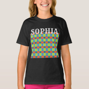 Camiseta de Algodão com Conector de Botão Cruzado