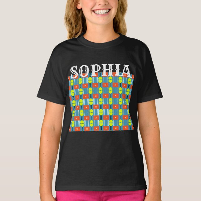 Camiseta de Algodão com Conector de Botão Cruzado (Frente)