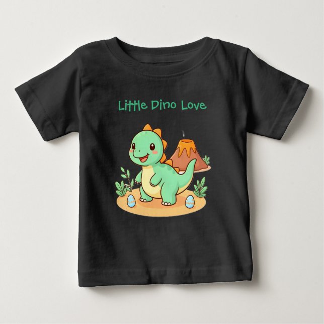 Camiseta de Algodão Dinosaur Fun para Bebês/Toddle (Frente)