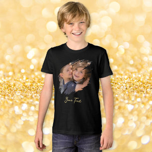 Camiseta de Algodão Macio para Crianças e Pré-Adol