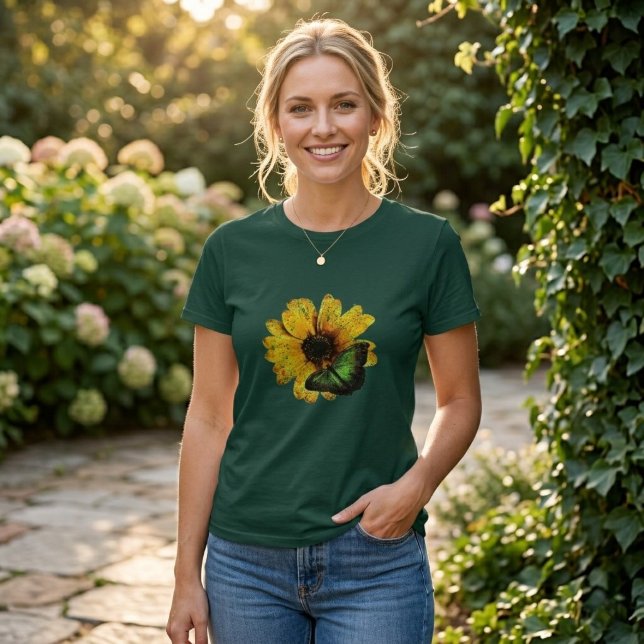 Camiseta de Algodão Manga Curta para Mulheres (Criador carregado)