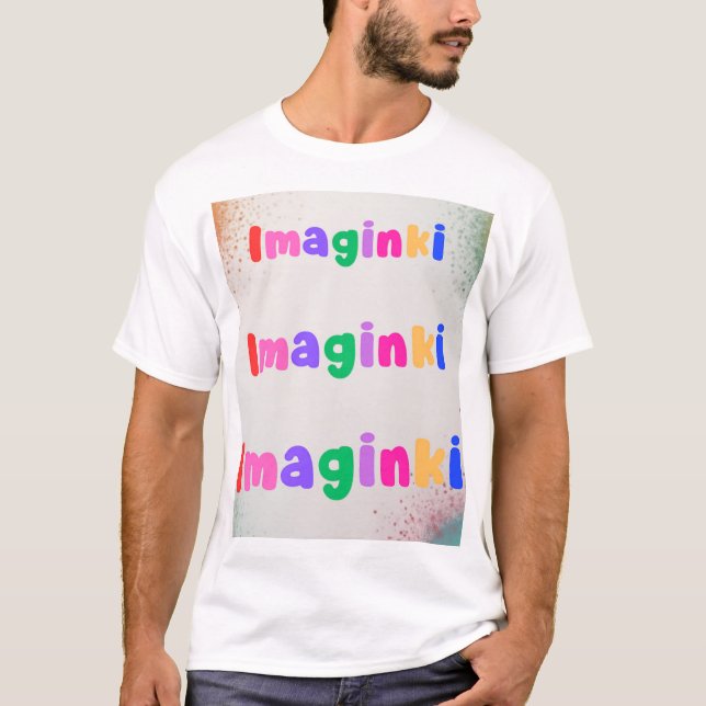 camiseta de algodão masculina (Frente)