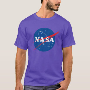 Camiseta de Algodão Pesado da NASA (Nebula Roxo)
