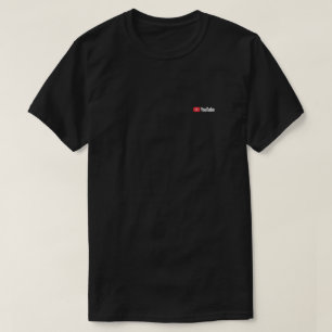 Camiseta de Algodão Preta Minimalista com Logotipo