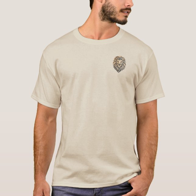 Camiseta de Algodão Unisex Seja Corajoso (Tântalo) (Frente)