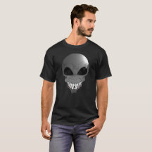 Camiseta de alienígena de cinza