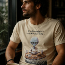 Camiseta de amante de café alienígena