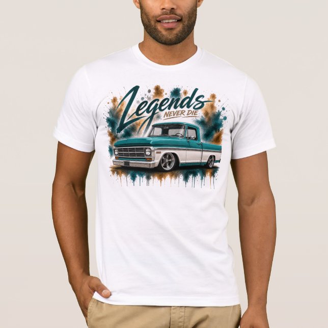 Camiseta de Amante de Caminhão Clássico (Frente)