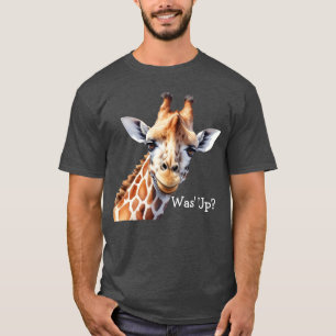 Camiseta de Amante de Girafa Engraçada, E aí?