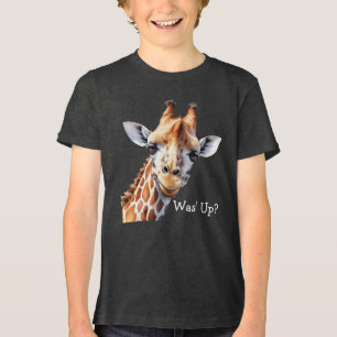Camiseta de Amante de Girafa Engraçada, E aí?