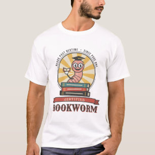 Camiseta de Amante de Livros de Desenho Animado Vi