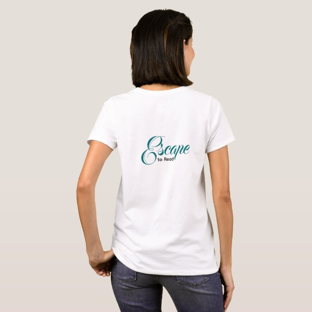 Camiseta de Amante de Livros 'Ler para Escapar' |  (Parte Traseira Completa)