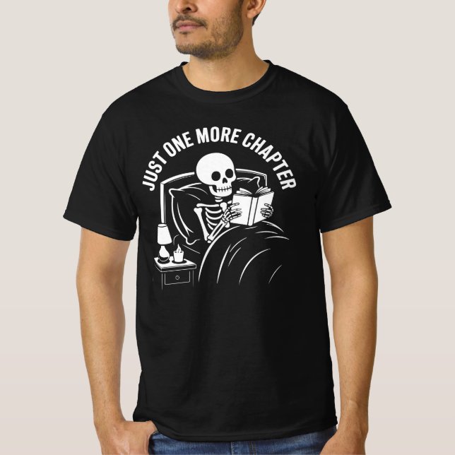 Camiseta de Amante de Livros 'Mais Um Capítulo' (Frente)