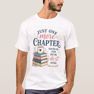 Camiseta de Amante de Livros 'Mais Um Capítulo'