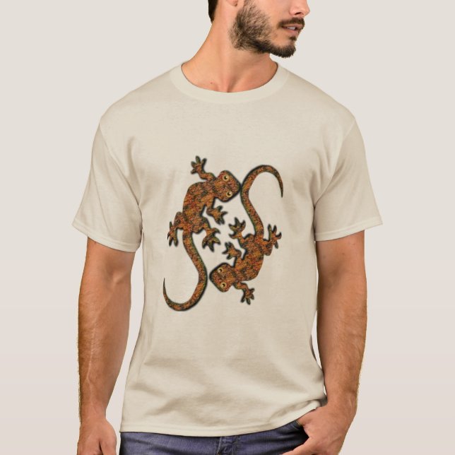 Camiseta de amantes de animais da Geckos australia (Frente)