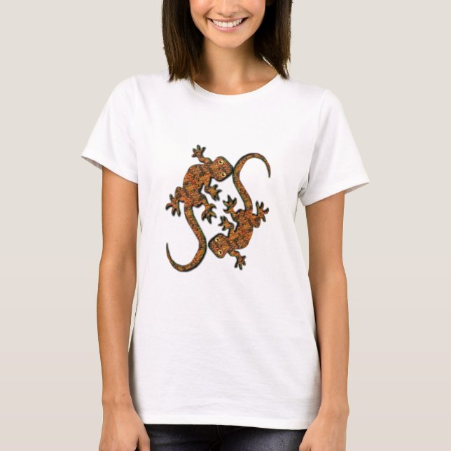 Camiseta de amantes de animais da Geckos australia (Frente)