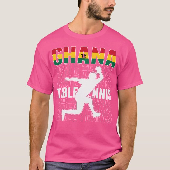 Camiseta de Amantes de Tênis de Mesa do Gana Orgul (Frente)