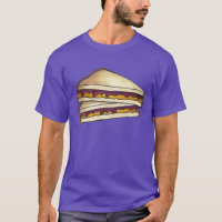Camiseta de amendoim e geleia de uva Sandwich PBJ 