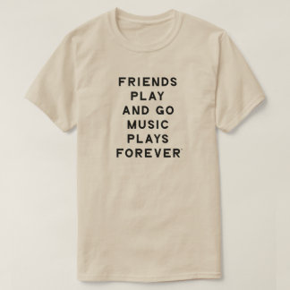 Camiseta de Amigos e Música Homens