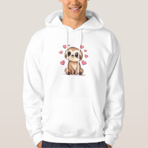 Camiseta de Amor com Preguiça Fofa Rodeada por Cor