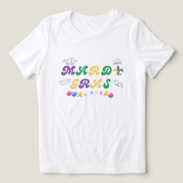 Camiseta de amor da Celebração de Mardi Gras