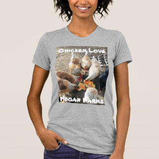 Camiseta de amor de galinha