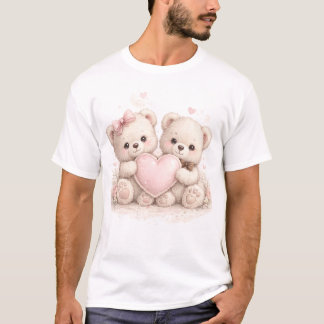 Camiseta de Amor de Urso Teddy Fofo – Urso de Casa