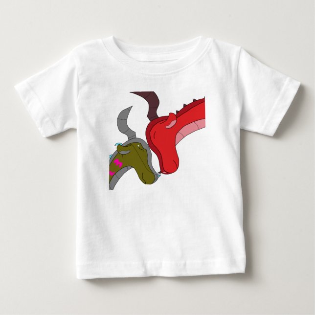 Camiseta de Amor: Mãe e Bebê Dragão (Frente)
