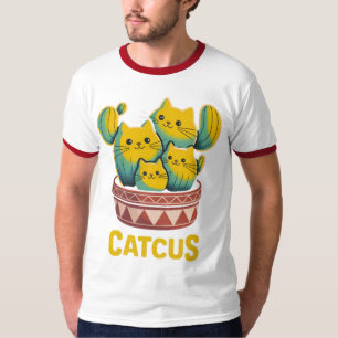 Camiseta de Anel Masculina com Pun Cativel de Gato