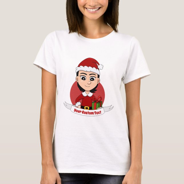 Camiseta de animação de Natal (Frente)