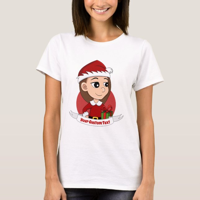 Camiseta de animação de Natal (Frente)