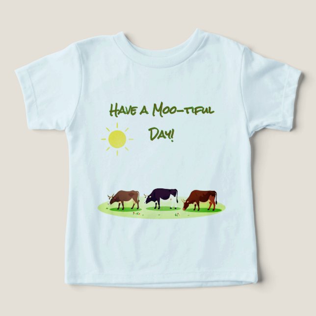 Camiseta de Animais da Fazenda Vaca (Design frontal)