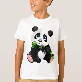 Camiseta de animais engraçada para crianças Panda