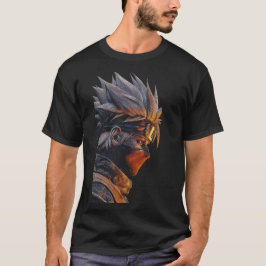 Camiseta de Anime de Guerreiro Cibernético | Fanta