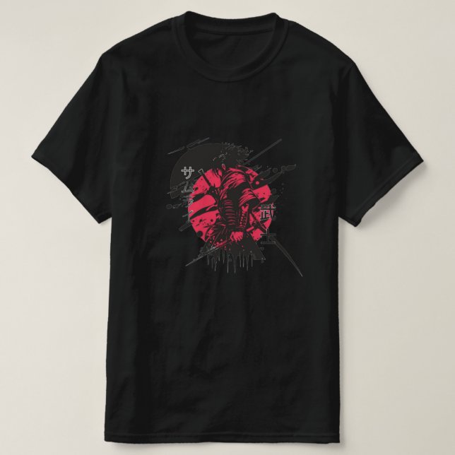 Camiseta de anime ninja (Frente do Design)